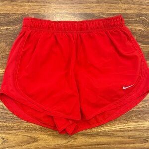 Nike Women's Vibrant Red Athletic Shorts